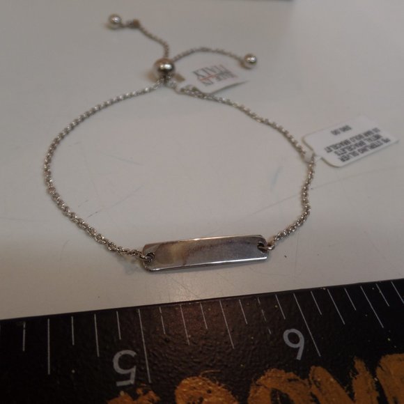 Giani Bernini  9.25 Sterling Silver Bar Bracelet Adjustable Sizing BNWT $90.00 - Picture 10 of 10